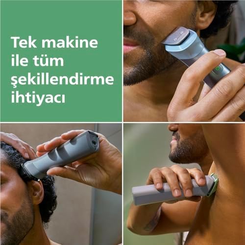 All-in-One Trimmer 5000 Serisi MG5932/15, 11'i 1 Arada Erkek Bakım Seti, Yüz Saç Vücut için