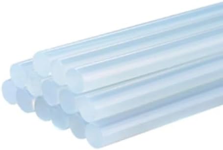 İnce Mum Silikon Çubuk 7.5 mm x 150 mm (15 Adet) | Şeffaf Silikon Mum | Silikon Tabancası İçin Uyumlu Yapıştırıcı Çubuklar