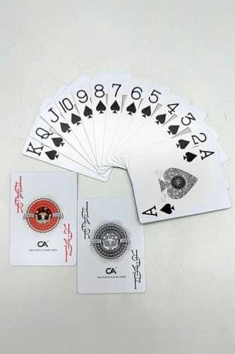 Plastik Su Geçirmez Blackjack iskambil Oyun Kağıdı cin885slv