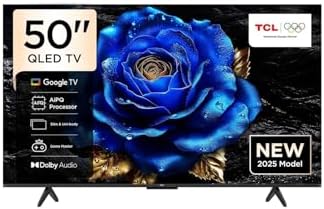 TCL 50T6C, 50 inç 127 Ekran, 4K Ultra HD, QLED TV, TV, 2025 Model