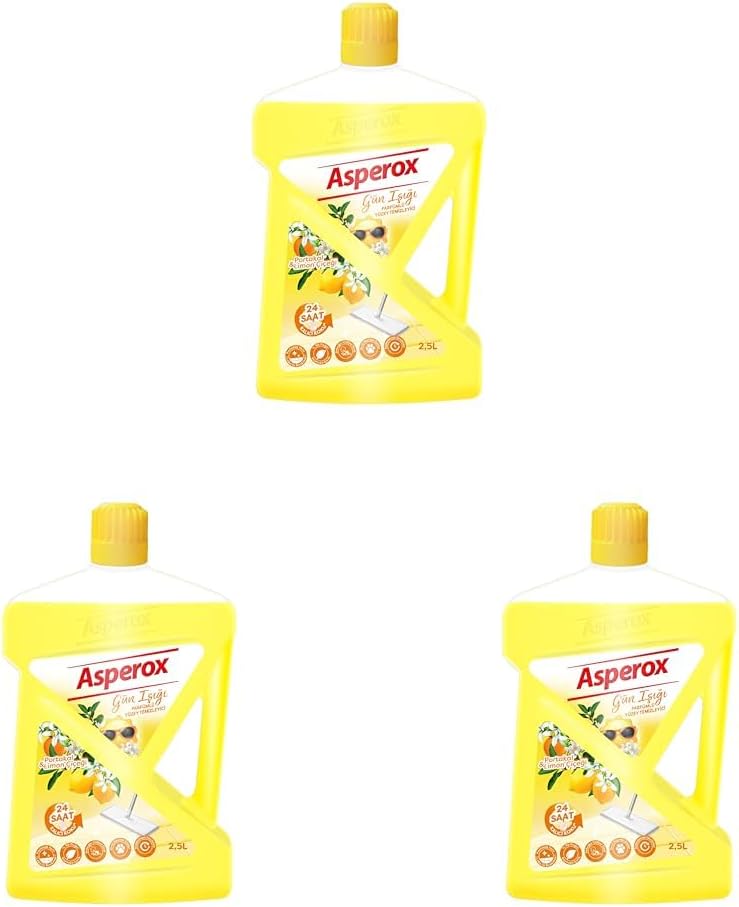 Asperox Gün Işığı Parfümlü Yüzey Temizleyici 2.5 L (3 paketi)