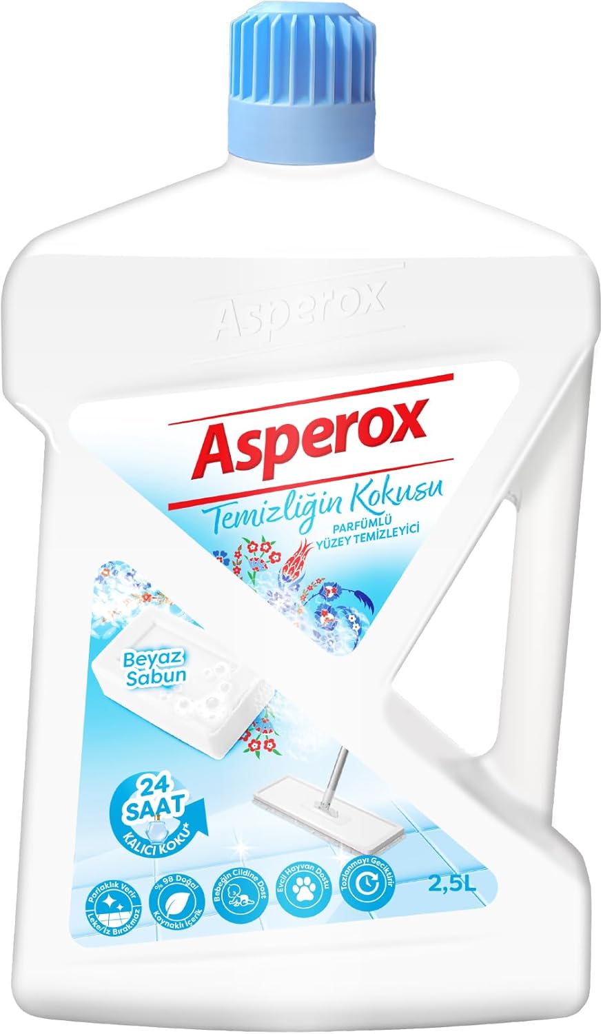Alternative view of Asperox Temizliğin Kokusu Parfümlü Yüzey Temizleyici 2.5 L (6 paketi)