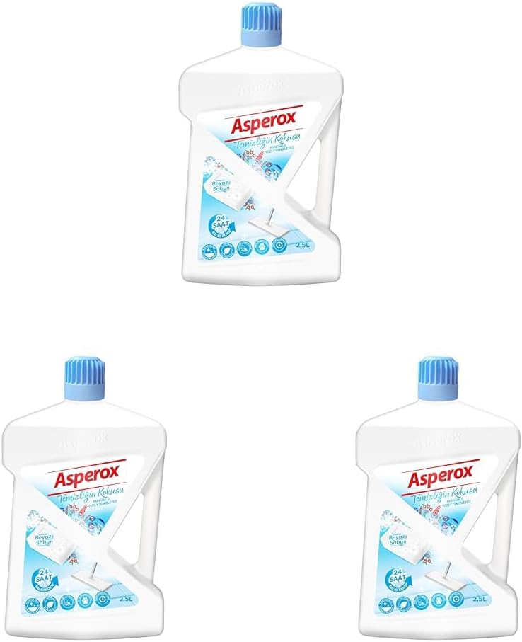 Asperox Temizliğin Kokusu Parfümlü Yüzey Temizleyici 2.5 L (3 paketi)