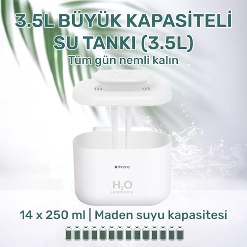 Alternative view of NPO iHome14 RGB Renkli 3300ml Aromaterapi Difüzör Ultrasonik Hava Nemlendirici Buhar Makinesi