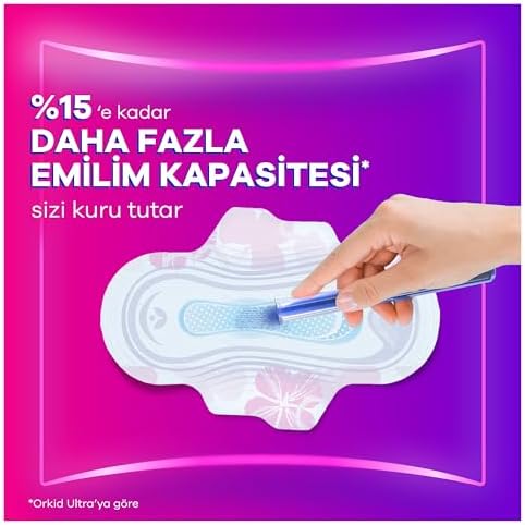 Orkid Platinum Hijyenik Ped Normal (Boy 1) Süper Ekonomik Paket 24 Adet Ped