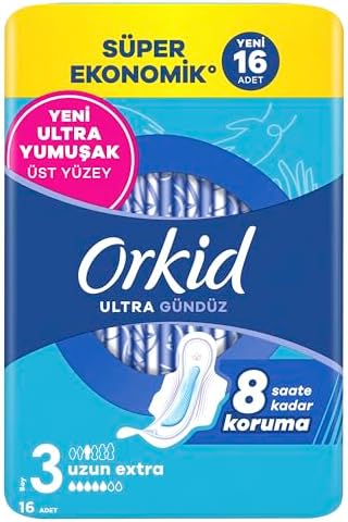 Alternative view of Orkid Ultra Hijyenik Ped Uzun (Boy 3) Süper Ekonomik Paket 16 Adet Ped