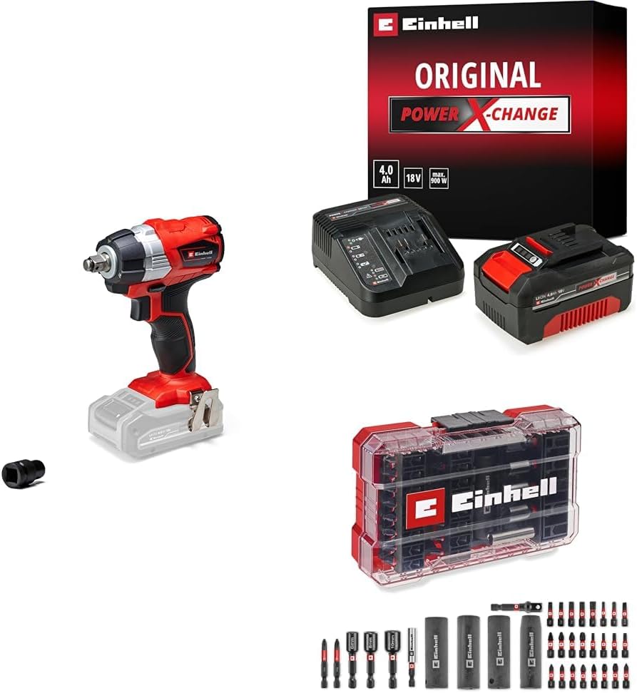 Alternative view of TP-CW 18 Li BL - Solo, Kömürsüz Akülü Darbeli Somun Sıkma + 18V 4,0 Ah PXC Starter Kit, Akü ve Şarj Cihazı + ve Lokma uç seti 35 parça, M- kutu
