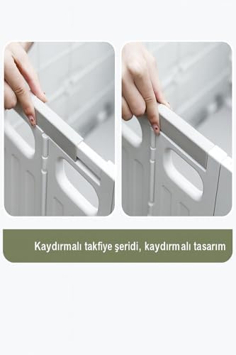 Katlanabilir İki Tekerlekli Alışveriş ve Depolama Çantası – Kapaklı Teleskopik Çekme Kolu Kamp Plaj Çok Amaçlı