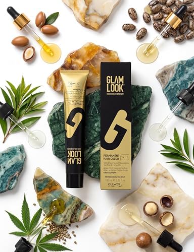 GLAMLOOK Kalıcı Saç Boyası | 8.77 Açık Kumral Yoğun Kahve | 100 ml | Koruyucu, nemlendirici, besleyici yağlar, düşük amonyak seviyesi, profesyonel 79 renk