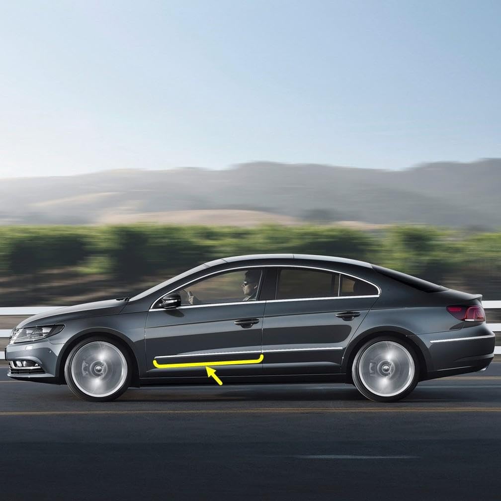 Alternative view of Sol Ön Kapı Çıtası Kromaj 3C8853071B VW Passat CC ile uyumlu 2013-2017