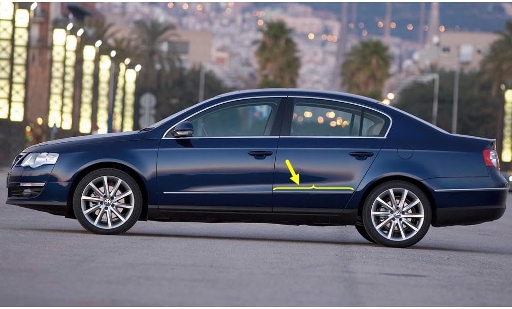 Sol Arka Kapı Çıtası Krom Nikelaj 3C0853753C VW Passat B6 ile uyumlu 2006-2011