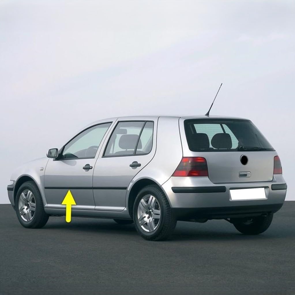 Alternative view of Sol Ön Kapı Çıtası Siyah Plastik 1J4853515J VW Golf 4 ile uyumlu 1998-2004