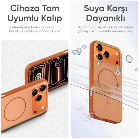 17 Pro Max için ile Uyumlu Kılıf Metal Tuşlu Çizilmelere ve Soyulmalara Karşı Dayanıklı Materyal, Konforlu Tutuş Sağlayan Dokulu Kenarlara Sahip Koruyucu (Lacivert, 17 Pro Max)