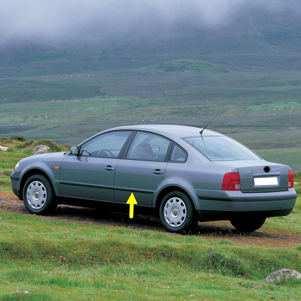 Sol Arka Kapı Çıtası Siyah Plastik 3B0853753 VW Passat B5 ile uyumlu 1997-2000