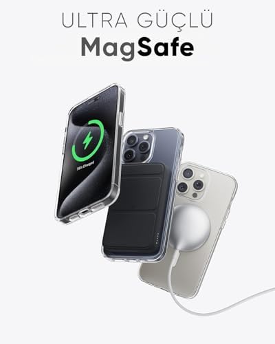 Alternative view of 17 Pro Max için Origin+ Serisi MagSafe ile Uyumlu Crystal Clear Ultra Şeffaf Hybrid Materyal Kılıf Yarı Yumuşak Yarı Sert Sararmaya Karşı Dayanıklı Kılıf Kapak (Ultra Şeffaf, 17 Pro Max)