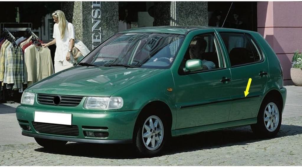 Sol Arka Kapı Orta Çıtası Siyah 6N4853753A VW Polo Hatchback ile uyumlu 1994-1999