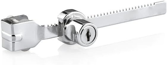 Premium Cam Kabin Kilidi, Metal Yapı, Şeffaf ve Güvenli Tasarım, 14cm Uzunluk, Anahtar ile Kilit Sistemi, Dolap ve Vitrinler İçin