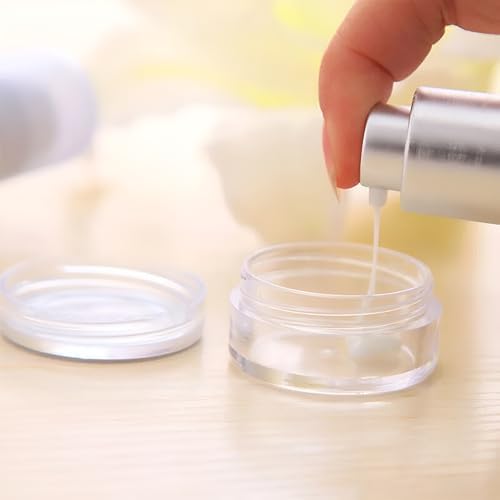 Alternative view of 3,8cm 10ml Şeffaf Kapaklı Mini Kavanoz Küçük Takı ve Mini Eşya Saklama Kutusu 2'li