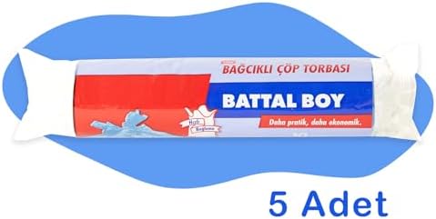 Alternative view of Tuffy’s Battal Boy Çöp Torbası 75x80 cm 50 Adet – Bağcıklı Mavi Çöp Poşeti – Dayanıklı Sızdırmaz Büyük Boy Çöp Torbası – Ev ve Mutfak Kullanımı