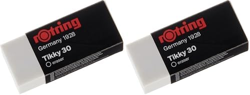 Alternative view of rotring Tikky30 Kurşun Kalem Silgisi, Orta Boy, Beyaz (2 paketi)