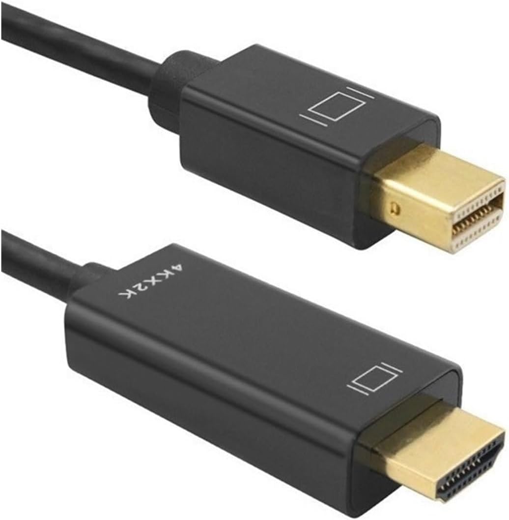 Alternative view of Mini DisplayPort to HDMI Kablo – 4K UHD 1080P Destekli, Tak Çalıştır, Ses ve Görüntü Aktarım Adaptörü, Laptop – Monitör – TV Bağlantısı için Dönüştürücü Kablo | 1.8 Metre | ZR167