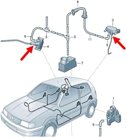 Merkezi Kilit Pompası Diyaframı 6N0862158 VW Polo ile uyumlu 1996-2002