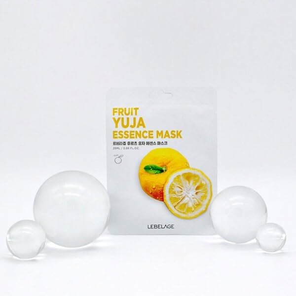Yuja Meyvesi Içeren Nemlendirici Kağıt Maske Fruit Yuja Mask