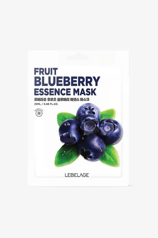 Yabanmersini Özü İçeren Kağıt Maske Lebelage Fruit Blueberry Mask