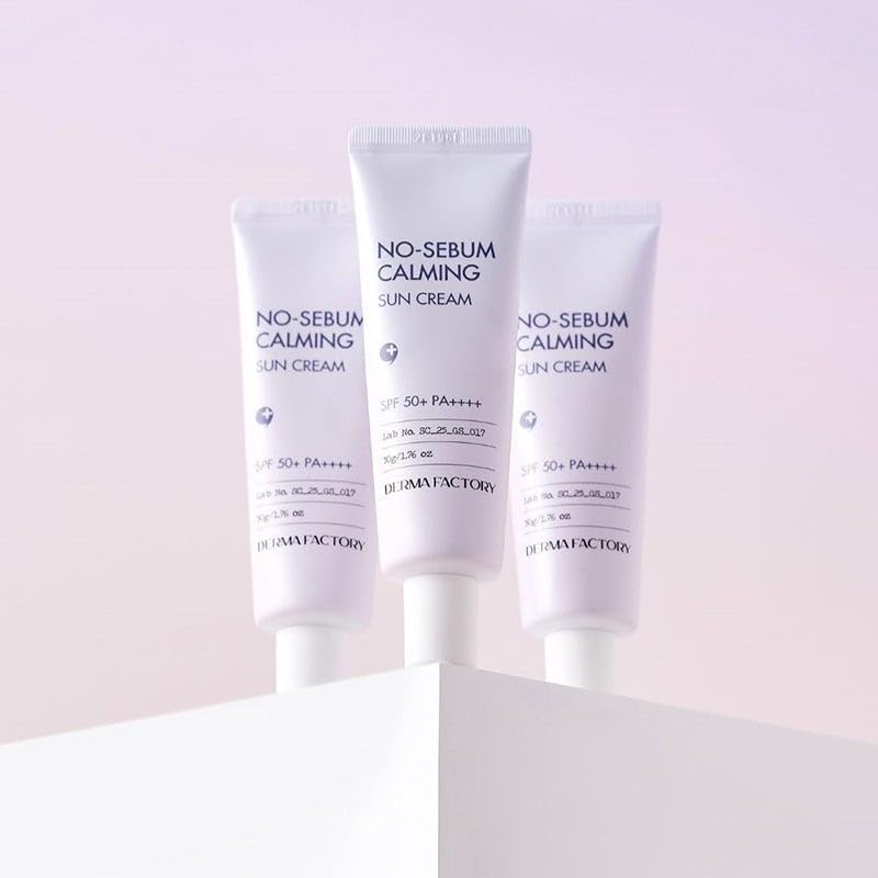 Alternative view of DERMA FACTORY Yağlı Ciltler İçin Ton Eşitleyici Kore Güneş Kremi Derma Factory No Sebum Calming Sun Cream SPF 50