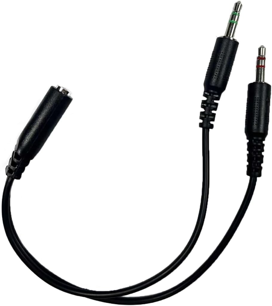 3.5mm Çift Converter Ses Mikrofon Ayırıcı Kablo