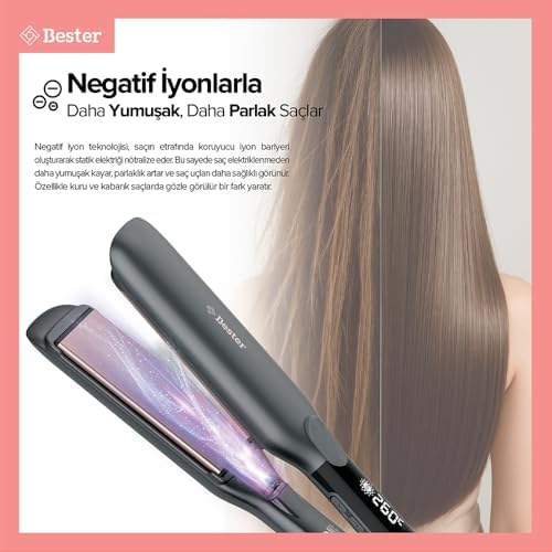 Alternative view of Bester S9100 ProLuxe FlexStyle 45mm Geniş Plakalı Saç Düzleştirici
