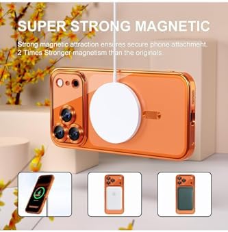 Alternative view of - 17 Pro ile uyumlu MagSafe Destekli Kamera Korumalı Şeffaf Yumuşak Telefon Kılıfı