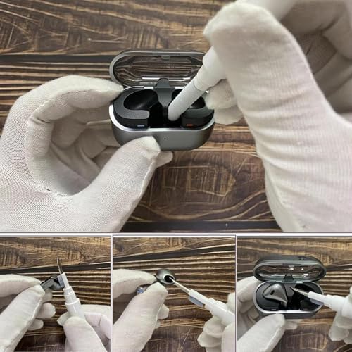 Alternative view of Galaxy Buds3 / Galaxy Buds3 Pro ve Galaxy Buds3 FE Uyumlu Şeffaf Premium Kulaklık Kılıfı, Silikon Kulaklık İpi ve 3'ü 1 Arada Bluetooth Kulaklık Temizleme Kalemi Seti (Şeffaf)