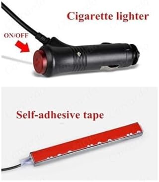 Araç İçi Ayak Altı Ambiyans LED Işık 4 Parça RGB Şerit Aydınlatma Seti, 8 Renk Uzaktan Kumandalı, Araç İçi Ambiyans Aydınlatması, 12V