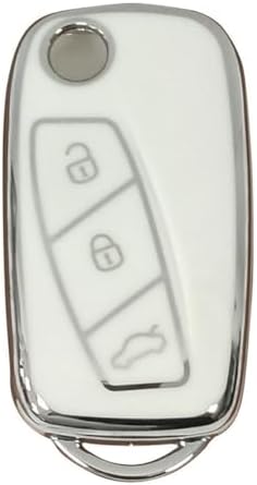 Alternative view of AutoHan Keys Fiorino, Linea, Ducato, Boxer, Citroën Jumper için Sustalı Anahtar Koruyucu Kılıf, Beyaz Gümüş