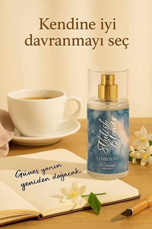 Vücut Spreyi, My Way Stilish Blonde, 100 ml, Kadın, Aromatik, Bergamot ve Portakal Çiçeği Notaları, Işıltılı ve Nemlendirici