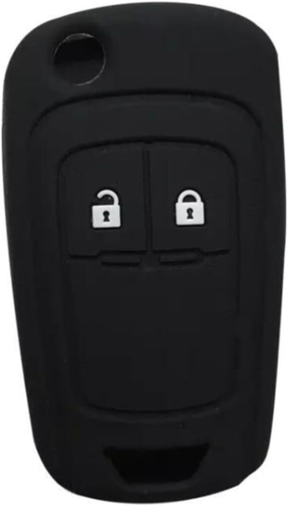 AutoHan Keys Silikon Anahtar Kılıfı, Siyah Koruyucu Kılıf, Astra J, Corsa D, Corsa E, Insignia, Mokka, Meriva Modelleri için