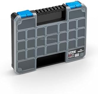 Made Slim Organizer 23 Bölmeli, Şeffaf, Düzenleyici Kutu, Polipropilen Malzeme, Çekmece İçi ve Masaüstü Kullanım İçin, Hafif Taşınabilir, Saklama Kutusu