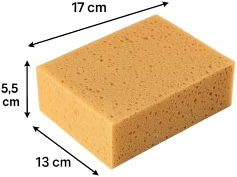 Premium Araba Yıkama Süngeri | Yoğun Köpük Üreten, Çift Katmanlı Poliüretan Sünger, Çizik Karşıtı, Ultra Emici, Oto Süngeri – 17x13x6 cm