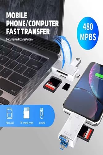 Alternative view of iphone 15/16 / 17 serilerine uyumlu Sd Kart Hafıza Kart okuyucu Type-C USB Bellek Okuyucu, Siyah