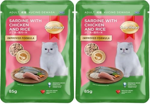 Smartheart Pouch Tavuk ve Pirinçle Sardalye 85 gr (2 paketi)
