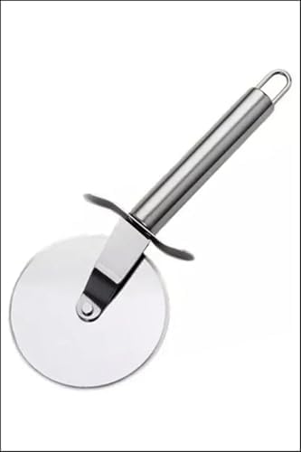 Alternative view of Paslanmaz Çelik Hamur Kesme Ruleti, Pizza Kesici Rulet, 20 cm, 9 cm Çap