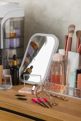 Beyaz Led Işıklı Makyaj & Yüz Bakımı Aynası