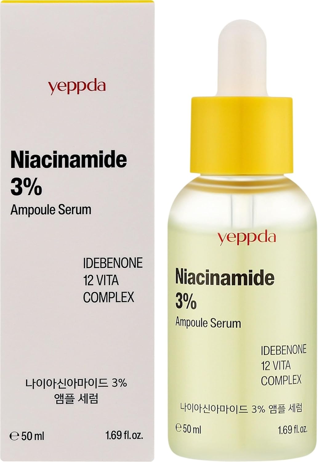 Yeppda%3 Niacinamide Içeren I Vegan Serum Niacinamide%3 Ampoule Serum 50ml Büyük Boy