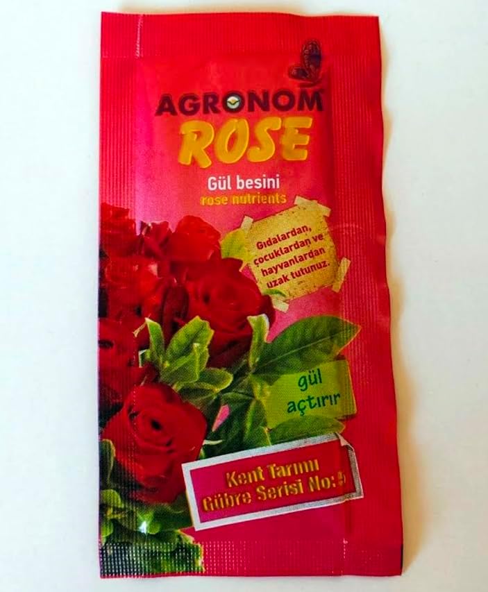 AGRONOM ROSE Gül Besin Takviyesi, Güller İçin Özel Gübre Katkısı, Canlı Renk ve Uzun Ömürlü Çiçeklenme Sağlayan Formül
