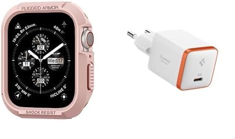 41mm/40mm (Seri 9/8/SE2/7/6/SE/5/4) Kılıf Rugged Armor Rose - 061CS24481 30W USB-C Ultra Mini Hızlı Şarj Aleti
