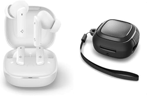 Audio TWS P20 Bluetooth Kablosuz Kulaklık iPX5 Beyaz Audio TWS P20 Kulaklık Kılıfı Ekstra Rugged Armor Hava Kanalı Teknolojisi™ Askeri Sınıf Koruma Çift Katman Kılıf