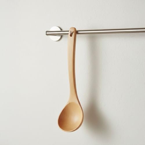Alternative view of 22cm Doğal Ahşap Servis ve Yemek Kaşığı – Dayanıklı Çizmez Ergonomik Ahşap Kaşık | Tencere Dostu Pişirme, Karıştırma ve Sunum Kaşığı | Çevre Dostu Mutfak Gereci