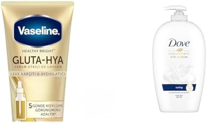Alternative view of Gluta Hya Serum Etkili UV Losyon Leke Karşıtı ve Aydınlarıcı 200 ml + Dove Nemlendirici Sıvı Sabun Caring 450 ml