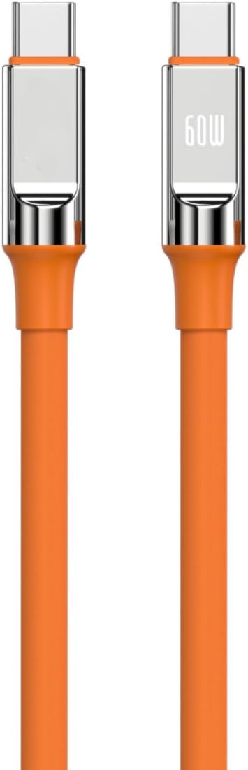 Alternative view of USB-C Kablo için, Hızlı Şarj, Turuncu Renk, 1 Metre Uzunluk, Dayanıklı tasarım, Type-c to Type-c 60w